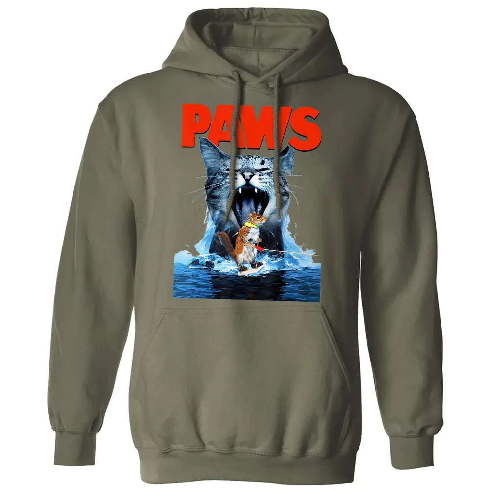 Paws Cat Lover, Horror movie Parody Classic Unisex Hoodie - 4