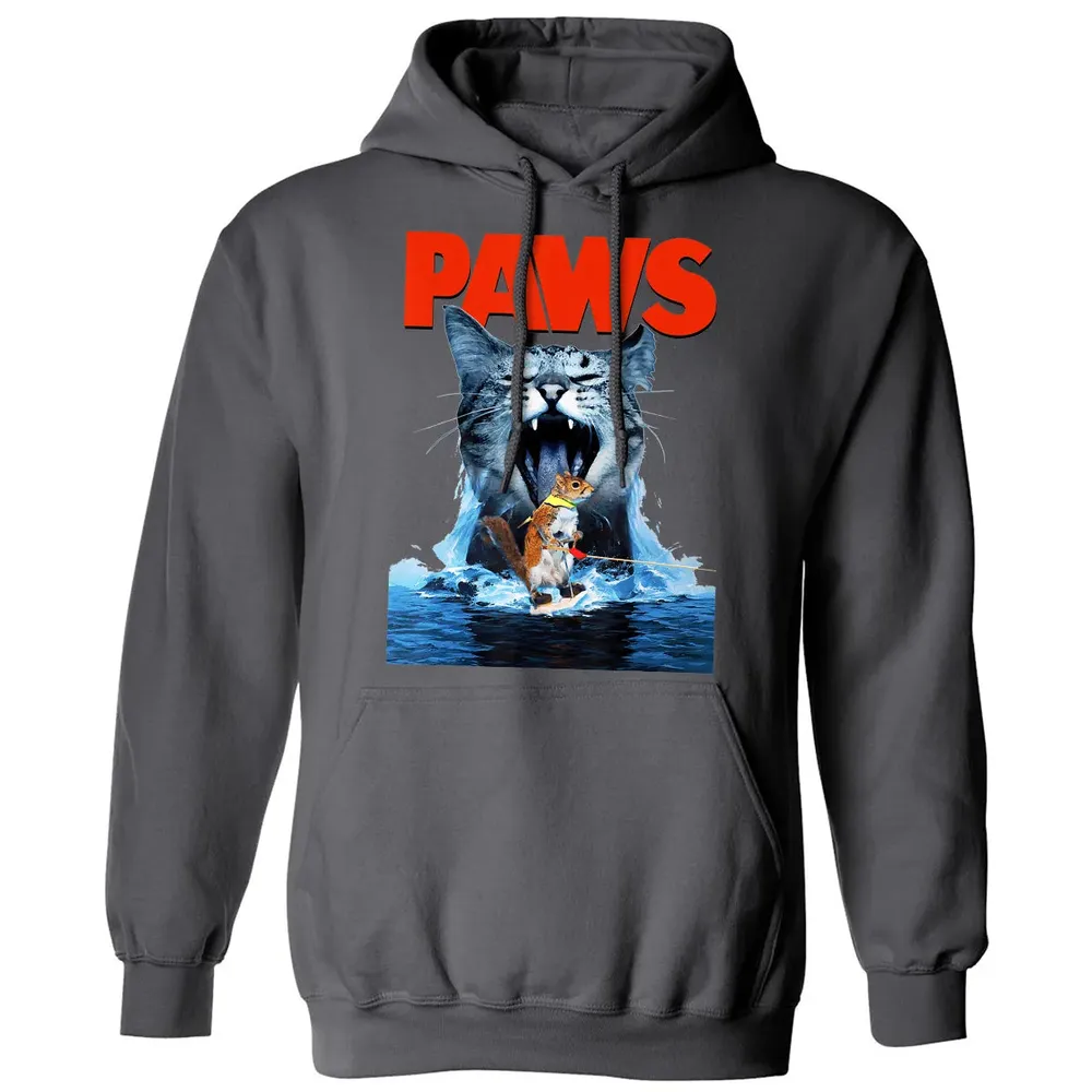 Paws Cat Lover, Horror movie Parody Classic Unisex Hoodie - 7