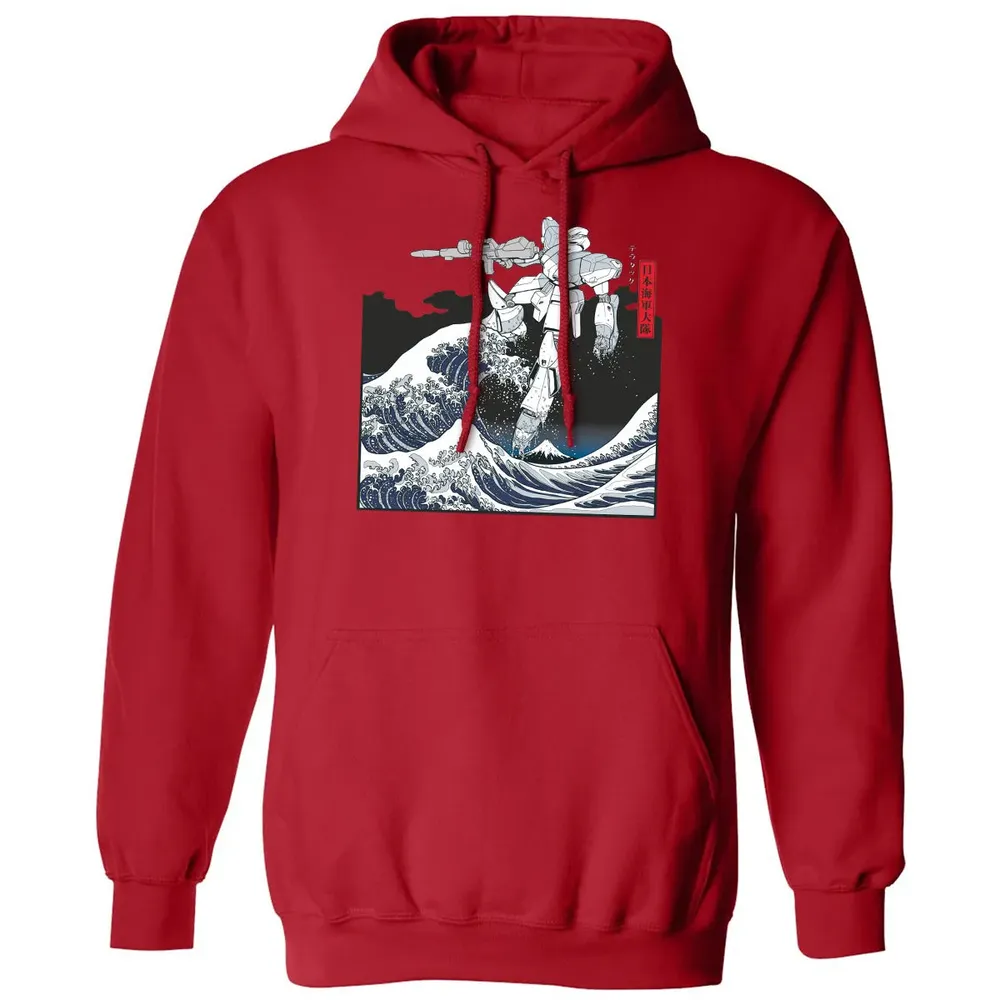 Mecha Wave Classic Unisex Hoodie - 5