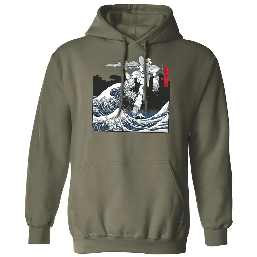 Mecha Wave Classic Unisex Hoodie - 4