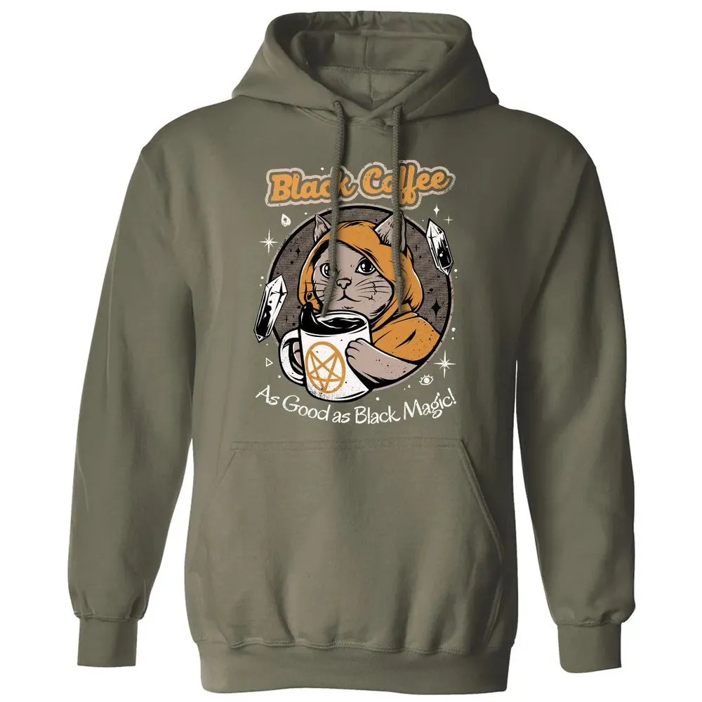 Black coffee as good as black magic Classic Unisex Hoodie - 4