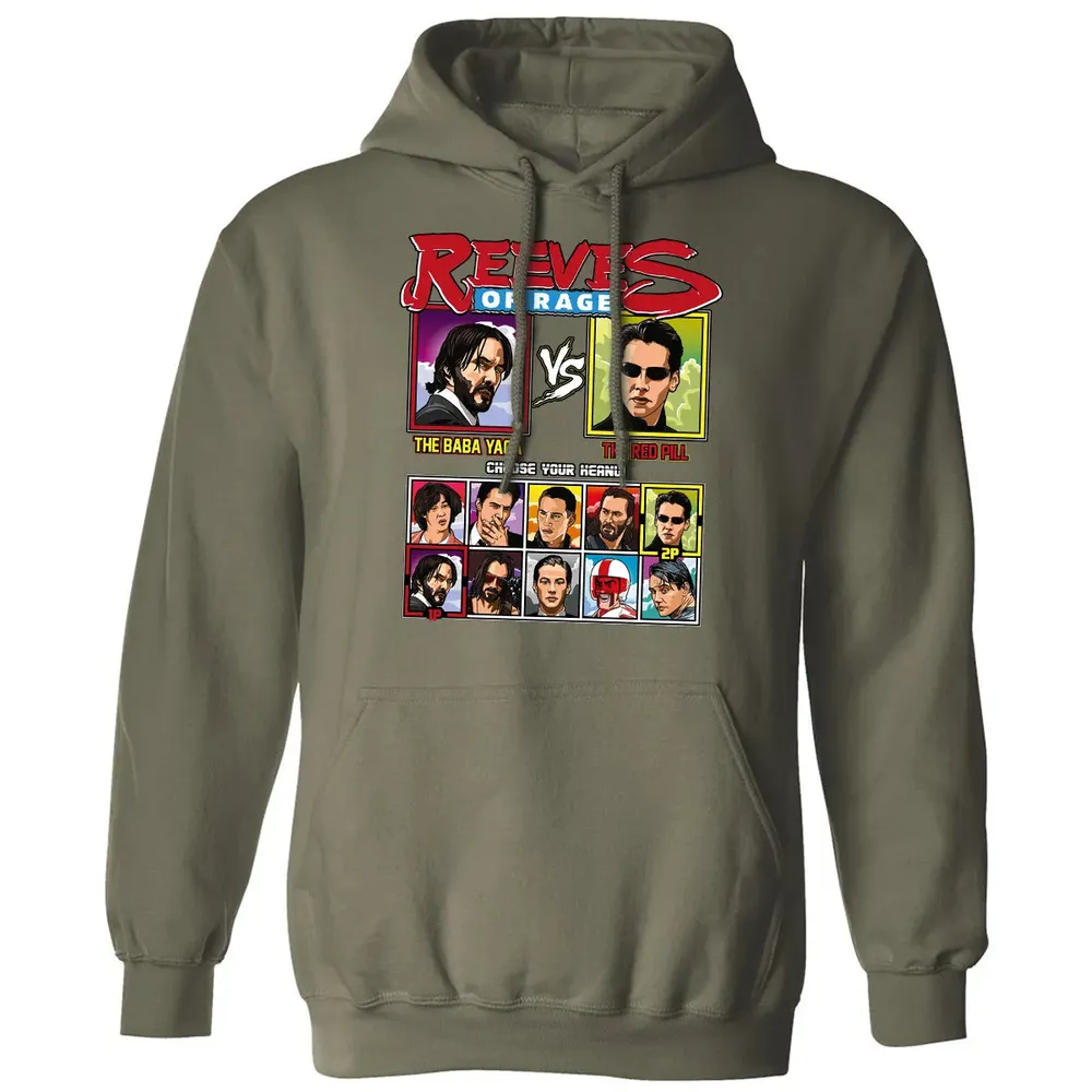 Reeves of Rage: Baba Yaga vs Red Bill Classic Unisex Hoodie - 4