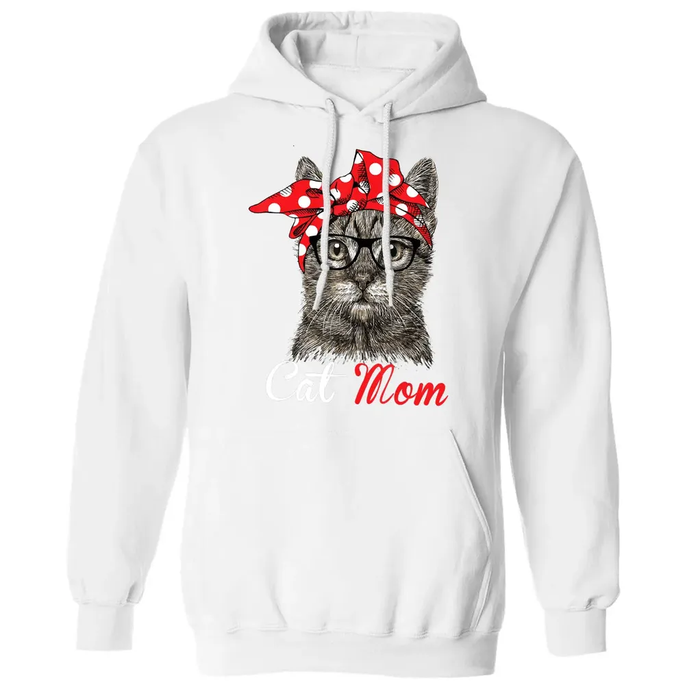 Funny Cat Mom  for Cat Lovers Mothers Day Gift Classic Unisex Hoodie - 11