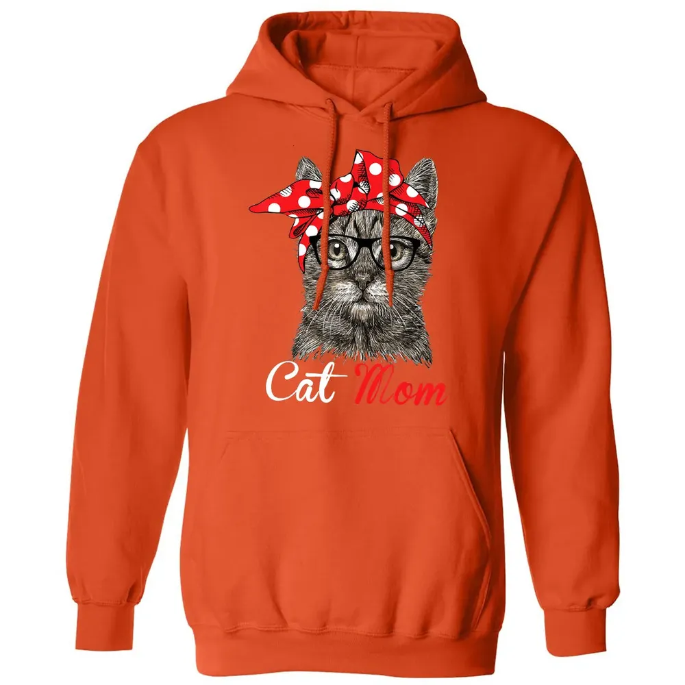 Funny Cat Mom  for Cat Lovers Mothers Day Gift Classic Unisex Hoodie - 10