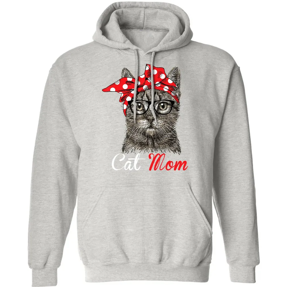 Funny Cat Mom  for Cat Lovers Mothers Day Gift Classic Unisex Hoodie - 8
