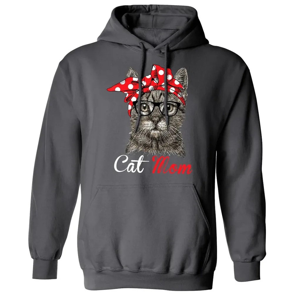 Funny Cat Mom  for Cat Lovers Mothers Day Gift Classic Unisex Hoodie - 7