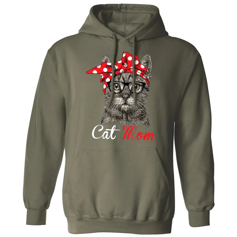 Funny Cat Mom  for Cat Lovers Mothers Day Gift Classic Unisex Hoodie - 4
