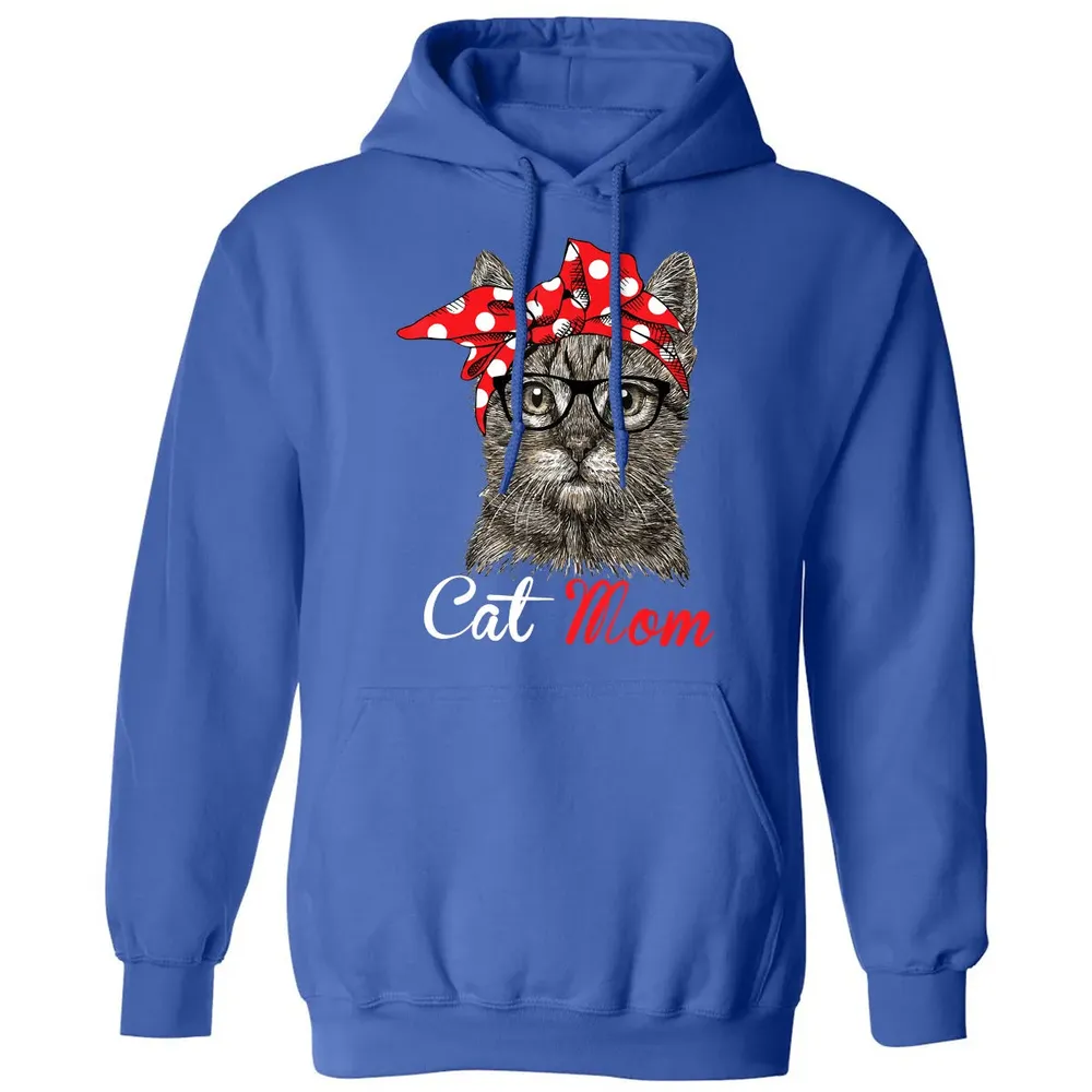 Funny Cat Mom  for Cat Lovers Mothers Day Gift Classic Unisex Hoodie - 9