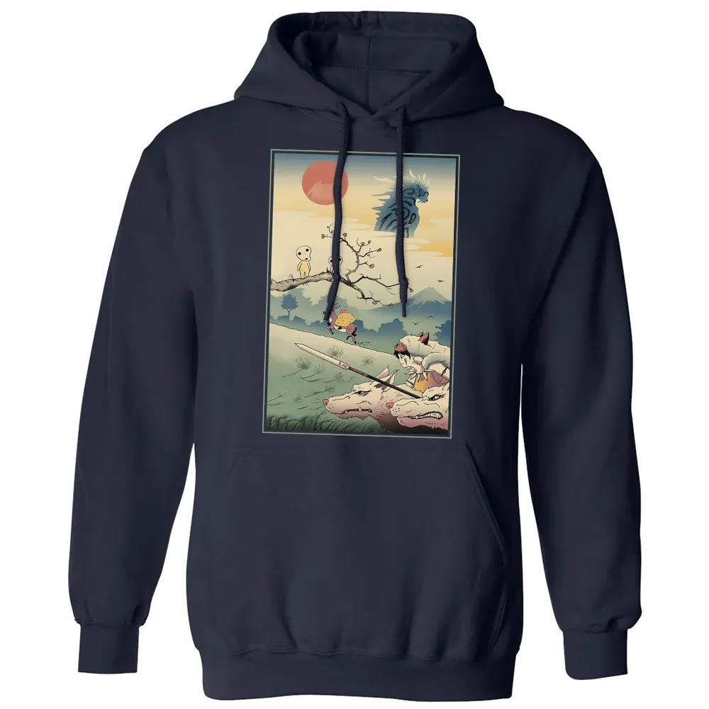 Princess Ukiyo-E Classic Unisex Hoodie - 2