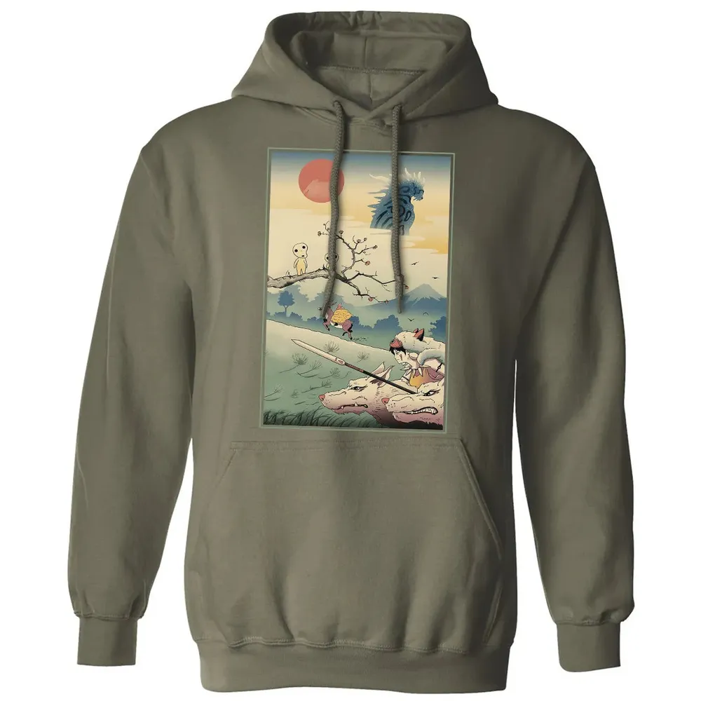 Princess Ukiyo-E Classic Unisex Hoodie - 4
