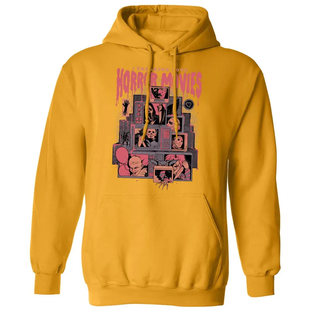 I Freaking Love Horror Movies Classic Unisex Hoodie - 12