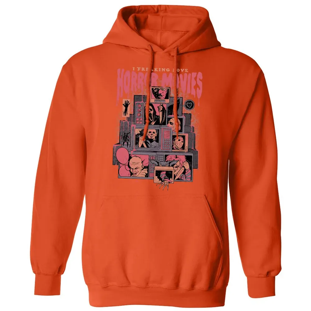I Freaking Love Horror Movies Classic Unisex Hoodie - 10