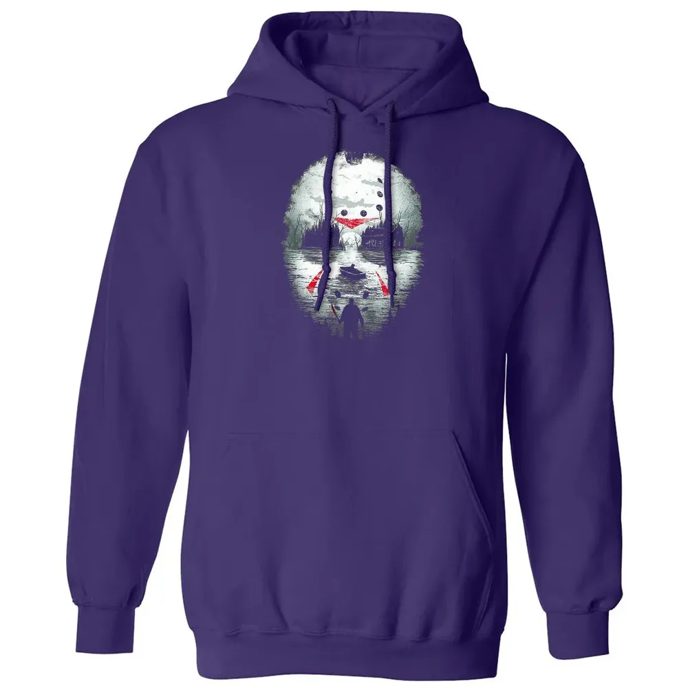 Jason Halloween Mask Horror  Graphic 13th Friday Funny Gift Classic Unisex Hoodie - 6