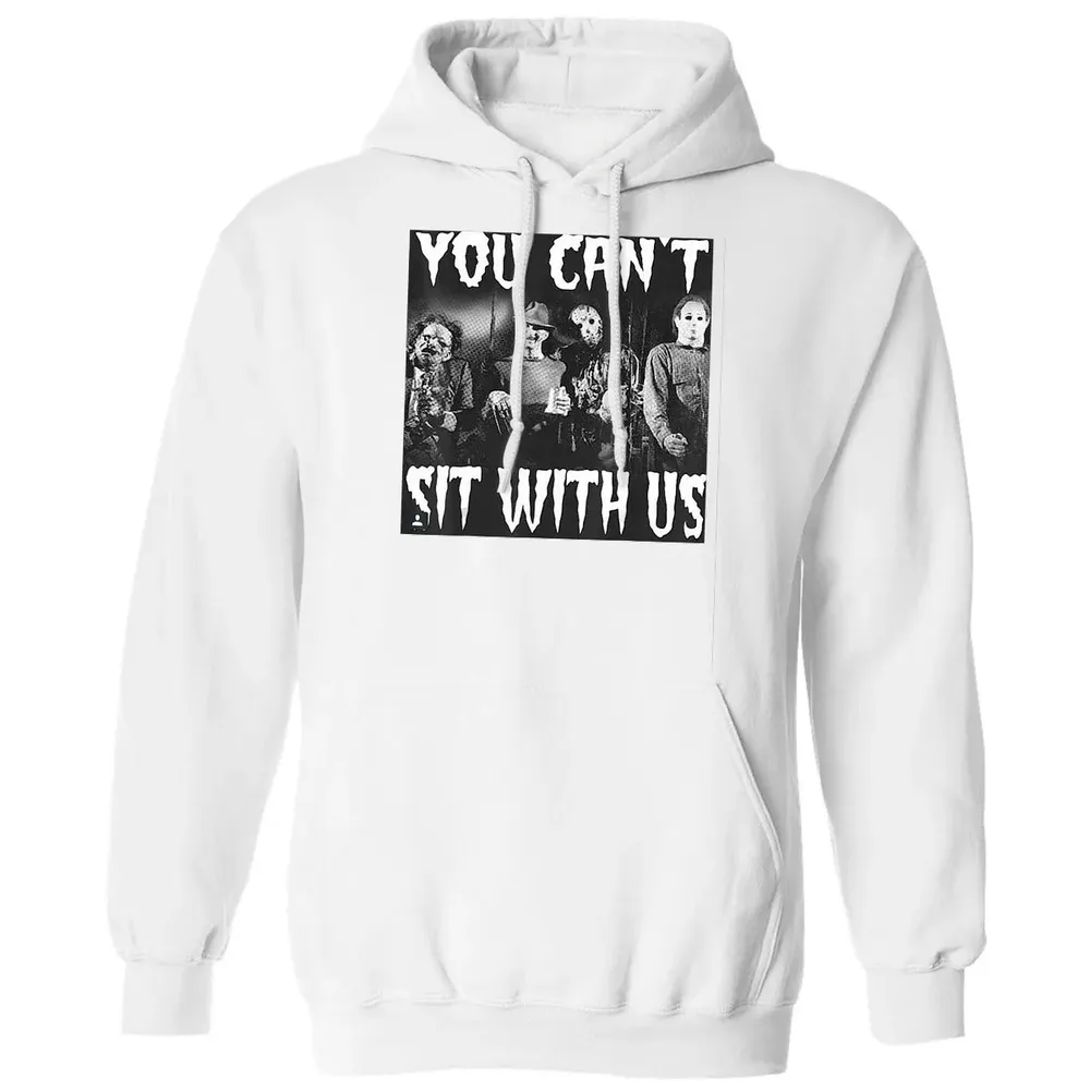 you can't sit with us funny halloween horror Classic Unisex Hoodie - 11
