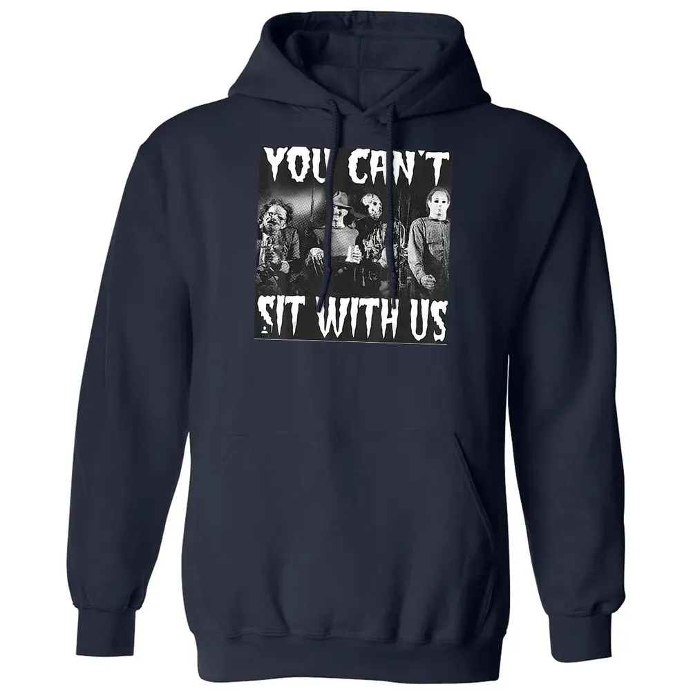 you can't sit with us funny halloween horror Classic Unisex Hoodie - 2