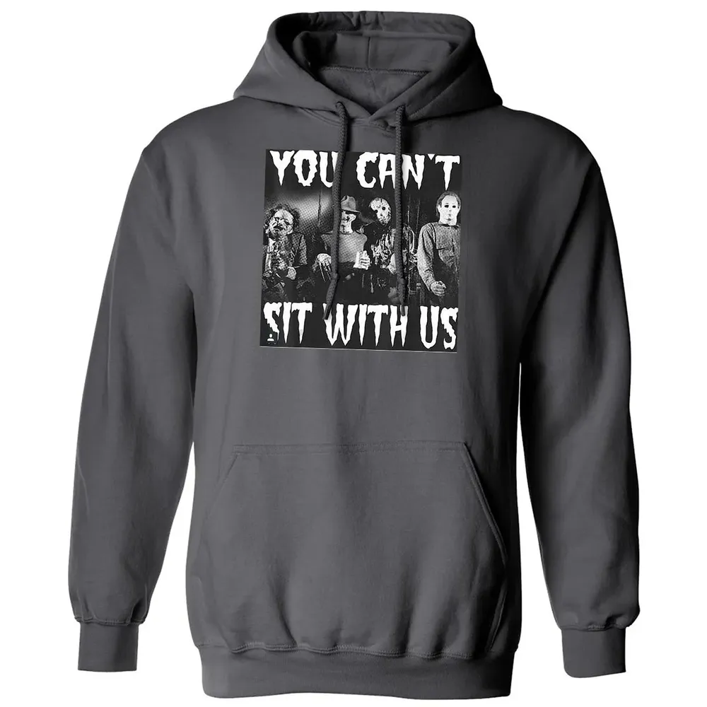you can't sit with us funny halloween horror Classic Unisex Hoodie - 7