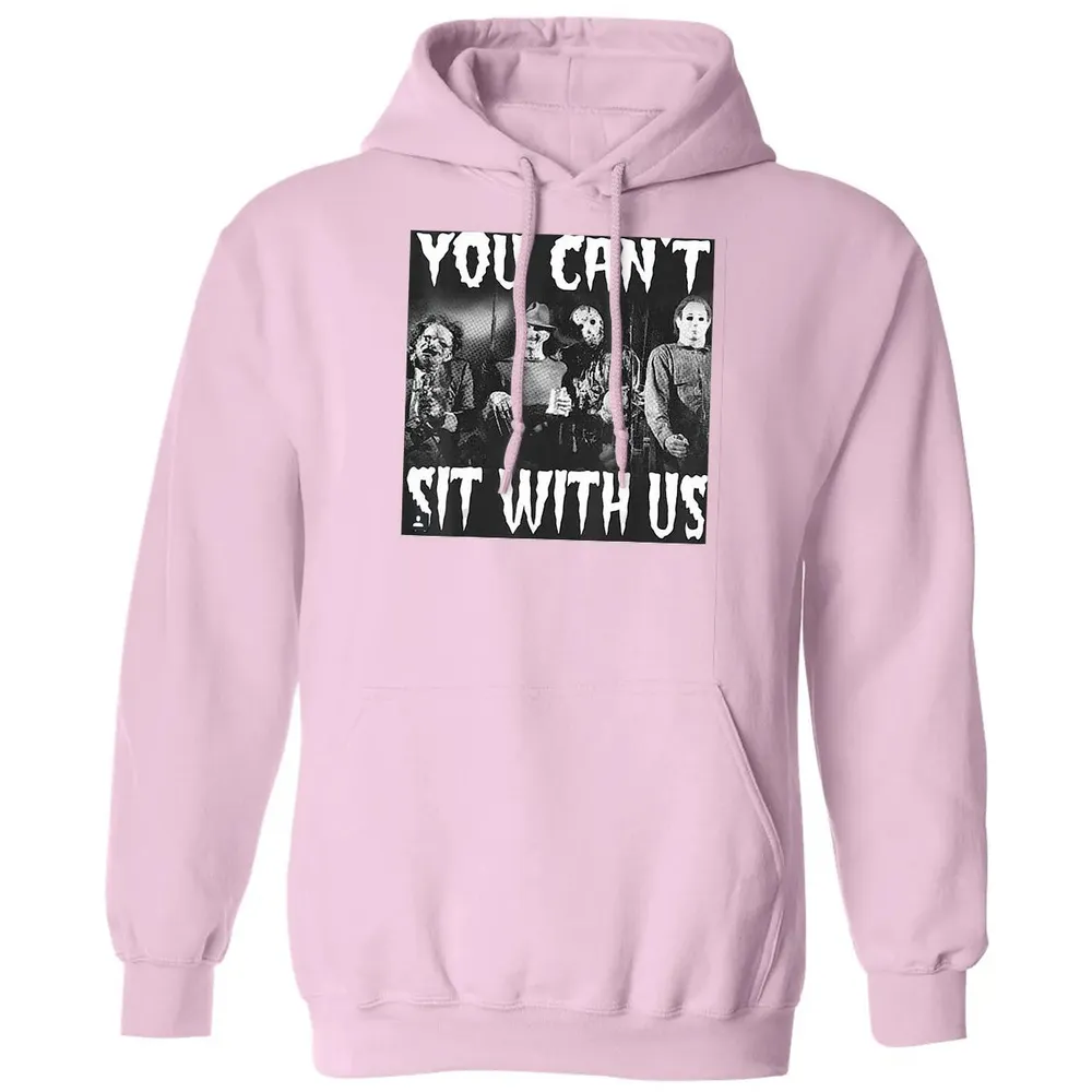 you can't sit with us funny halloween horror Classic Unisex Hoodie - 3