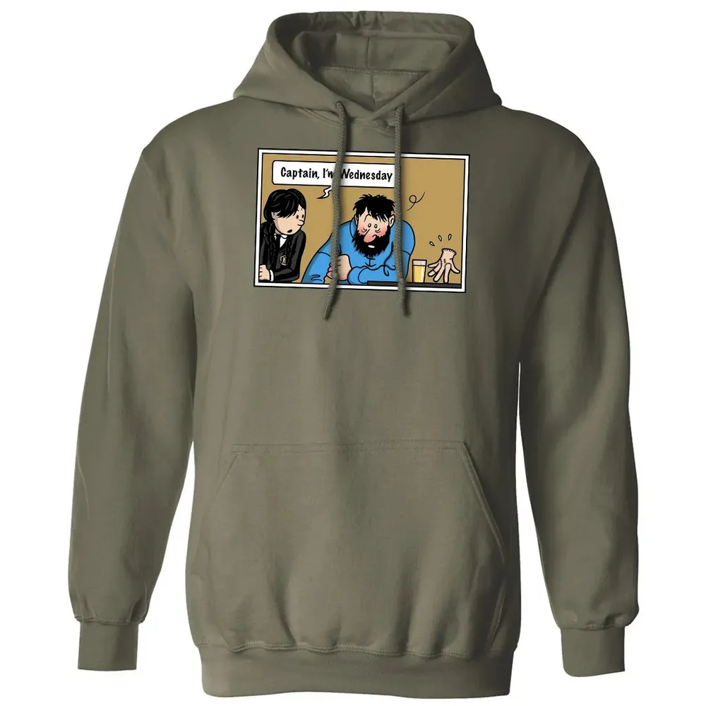 Captain, Iâ€™m Wednesday Classic Unisex Hoodie - 4