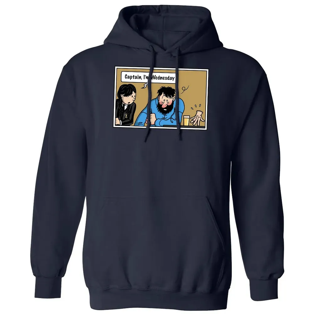 Captain, Iâ€™m Wednesday Classic Unisex Hoodie - 2