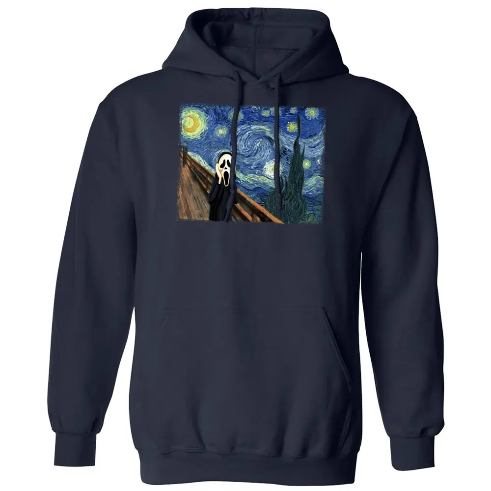 Starry Night Scream Classic Unisex Hoodie - 2