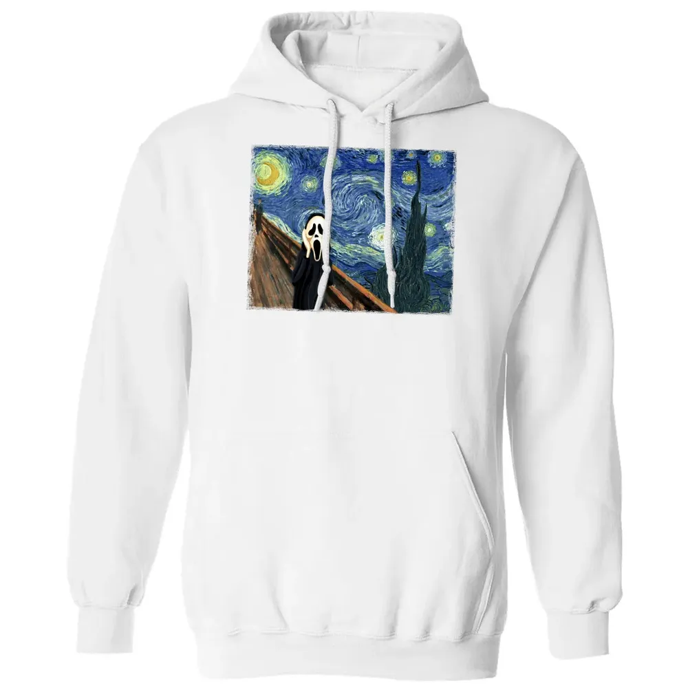 Starry Night Scream Classic Unisex Hoodie - 11