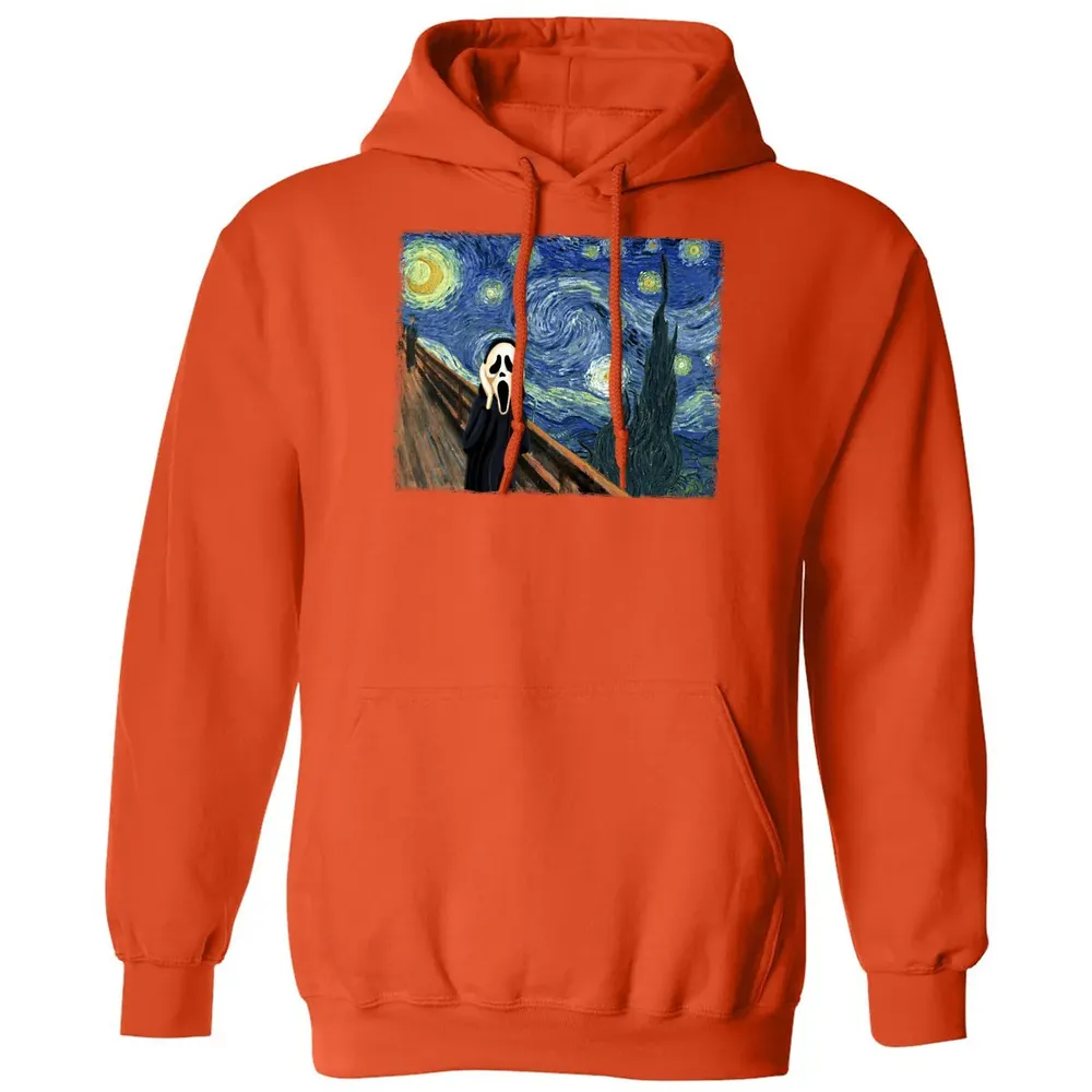 Starry Night Scream Classic Unisex Hoodie - 10