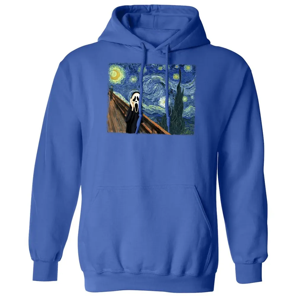 Starry Night Scream Classic Unisex Hoodie - 9