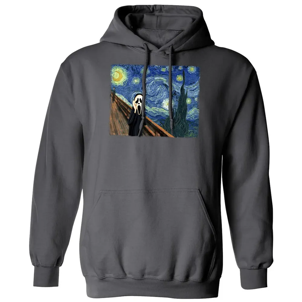 Starry Night Scream Classic Unisex Hoodie - 7