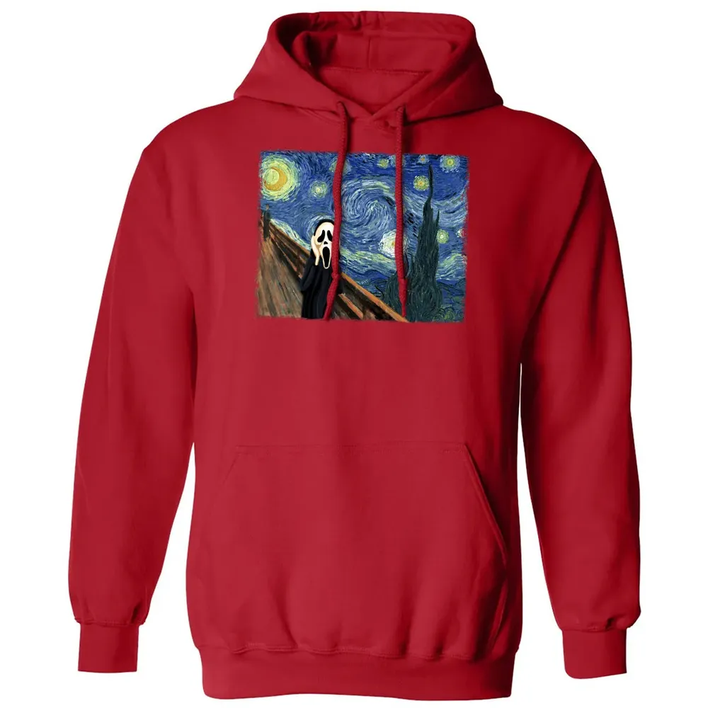 Starry Night Scream Classic Unisex Hoodie - 5