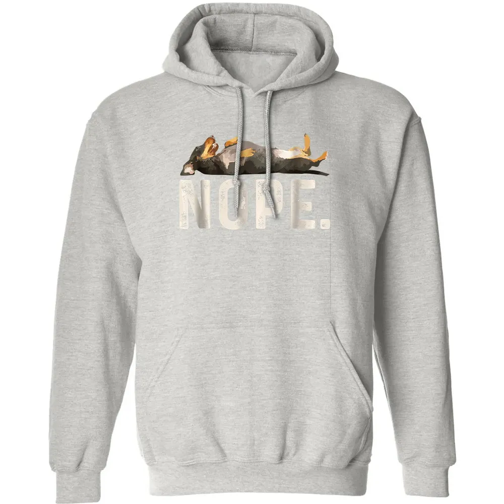Nope Lazy Dachshund Classic Unisex Hoodie - 8