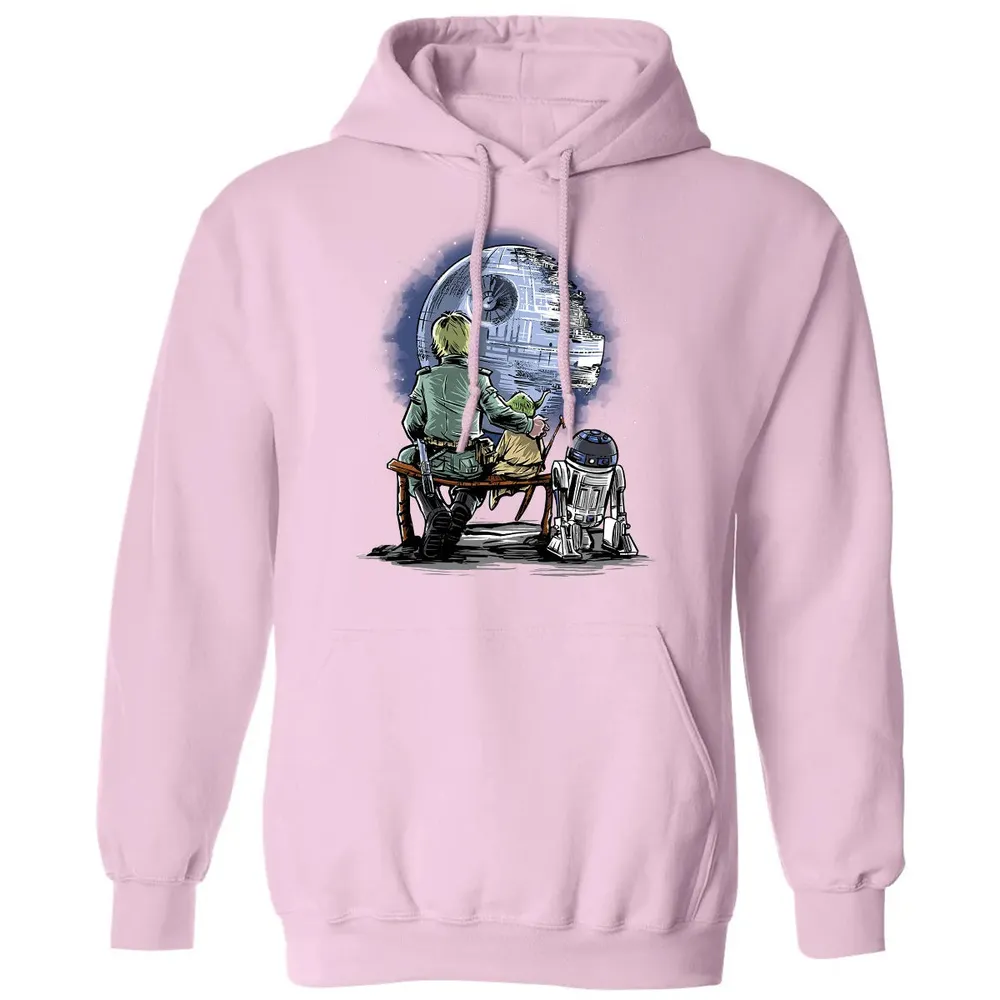 Master and Apprentice Gazing at the â€œMoonâ€ Classic Unisex Hoodie - 3