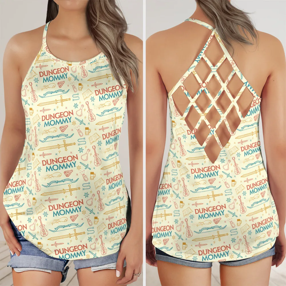 Dungeon Mommy Criss Cross Tank Top - 1