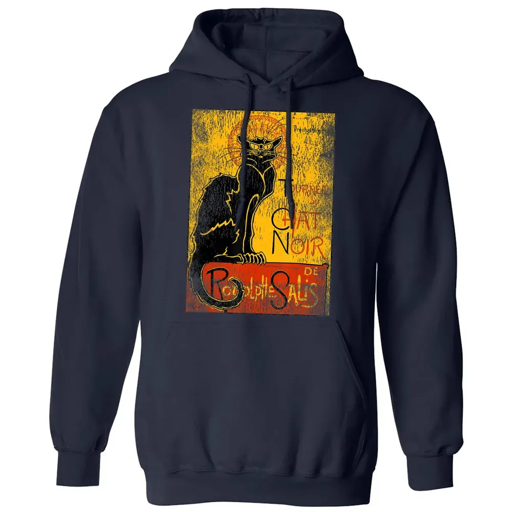 Vintage Tournee du Chat Noir Black Cat Gift For Halloween Classic Unisex Hoodie - 2