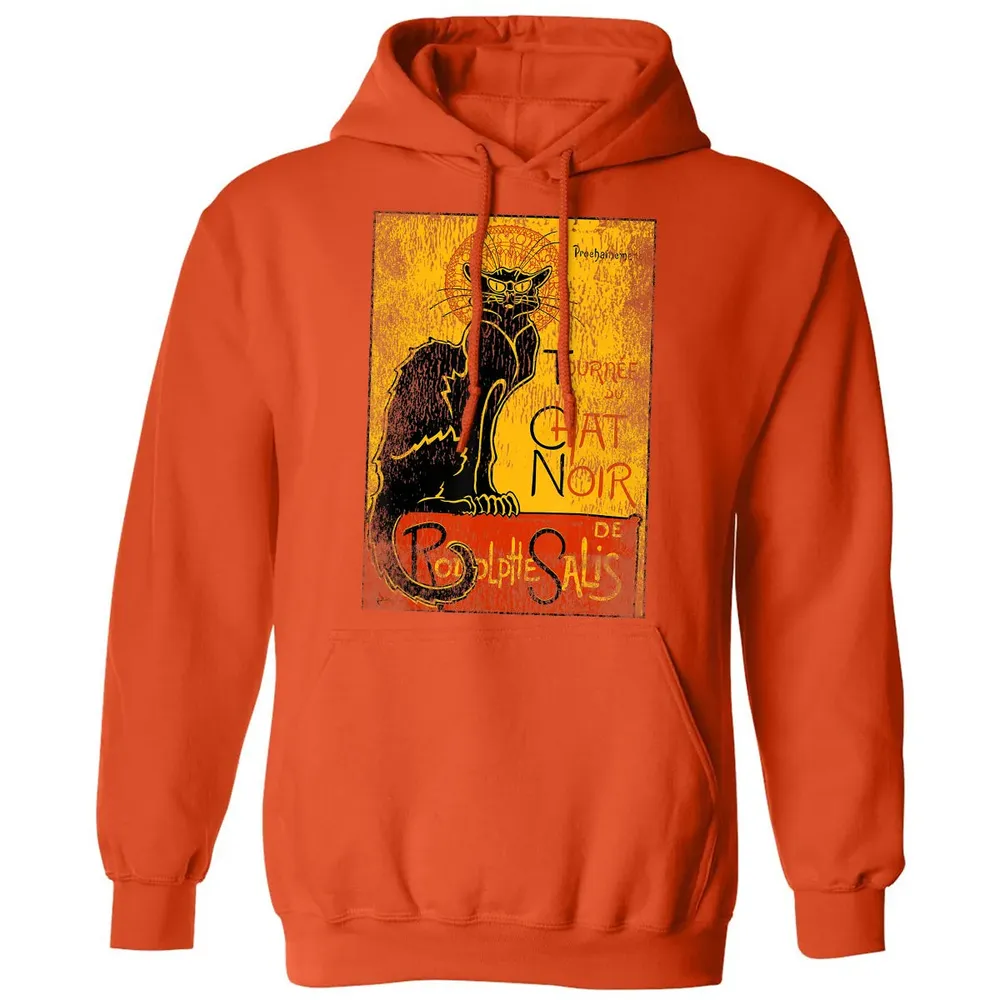 Vintage Tournee du Chat Noir Black Cat Gift For Halloween Classic Unisex Hoodie - 10