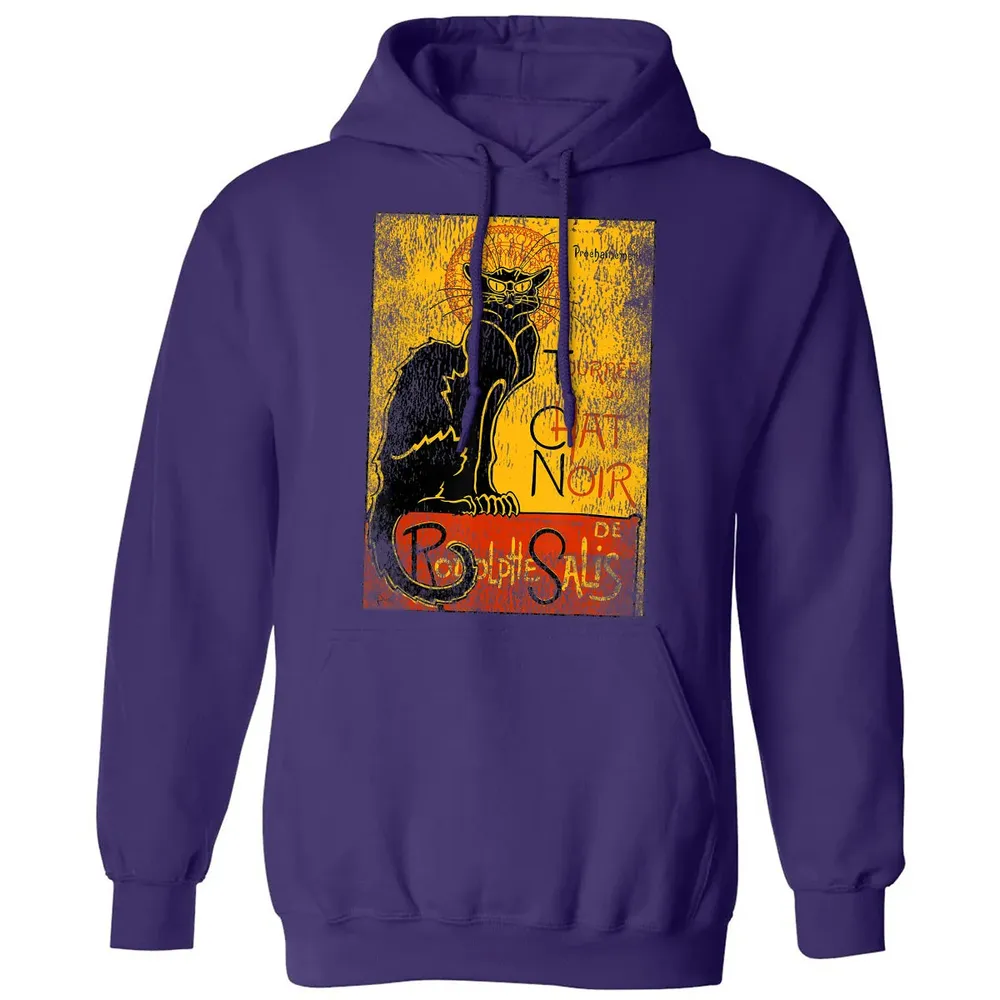 Vintage Tournee du Chat Noir Black Cat Gift For Halloween Classic Unisex Hoodie - 6