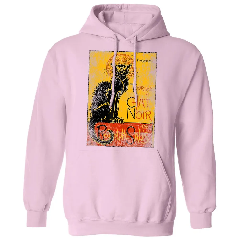 Vintage Tournee du Chat Noir Black Cat Gift For Halloween Classic Unisex Hoodie - 3