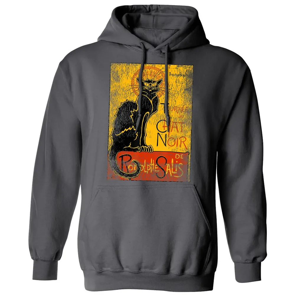 Vintage Tournee du Chat Noir Black Cat Gift For Halloween Classic Unisex Hoodie - 7