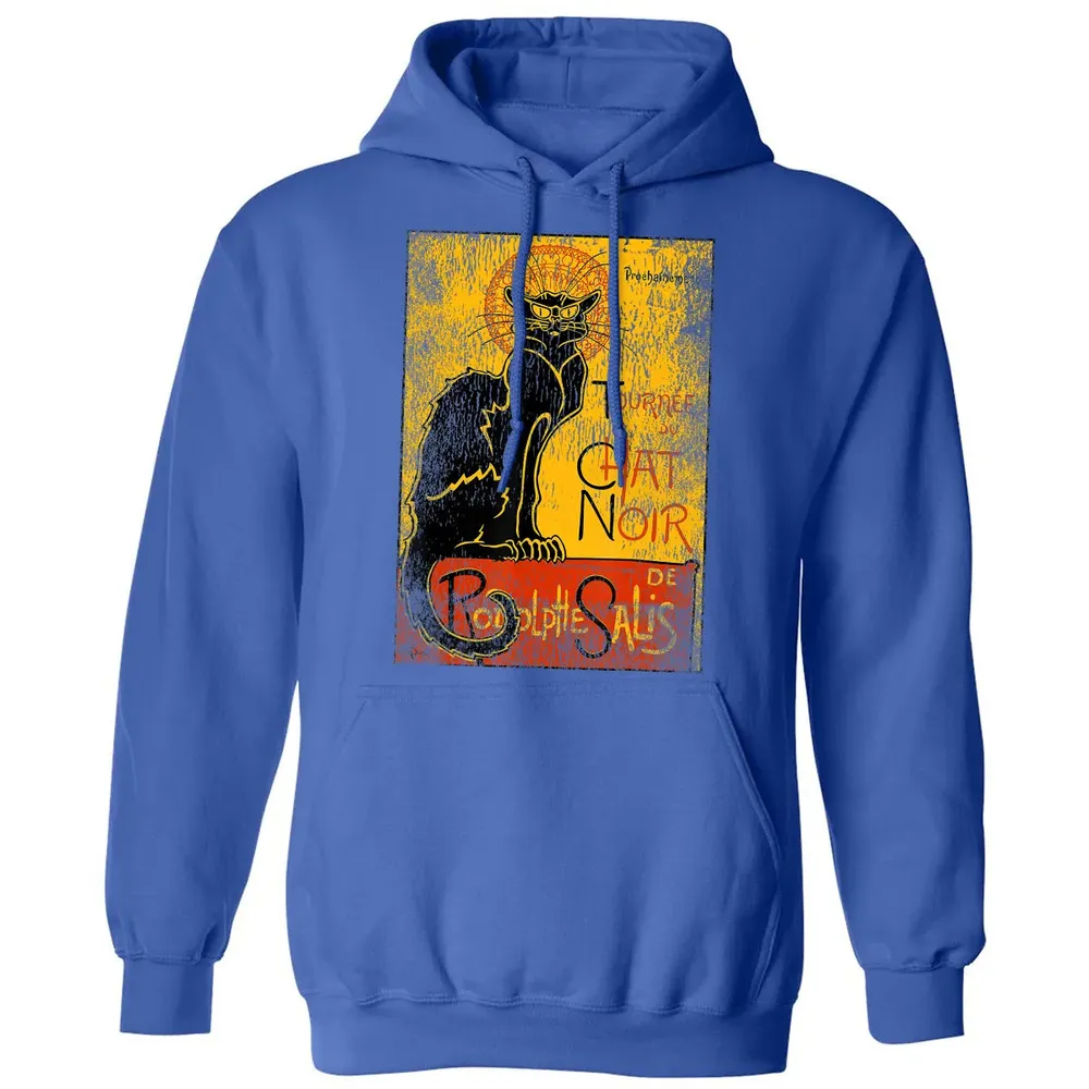 Vintage Tournee du Chat Noir Black Cat Gift For Halloween Classic Unisex Hoodie - 9