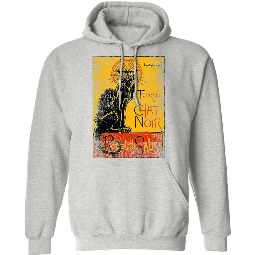 Vintage Tournee du Chat Noir Black Cat Gift For Halloween Classic Unisex Hoodie - 8