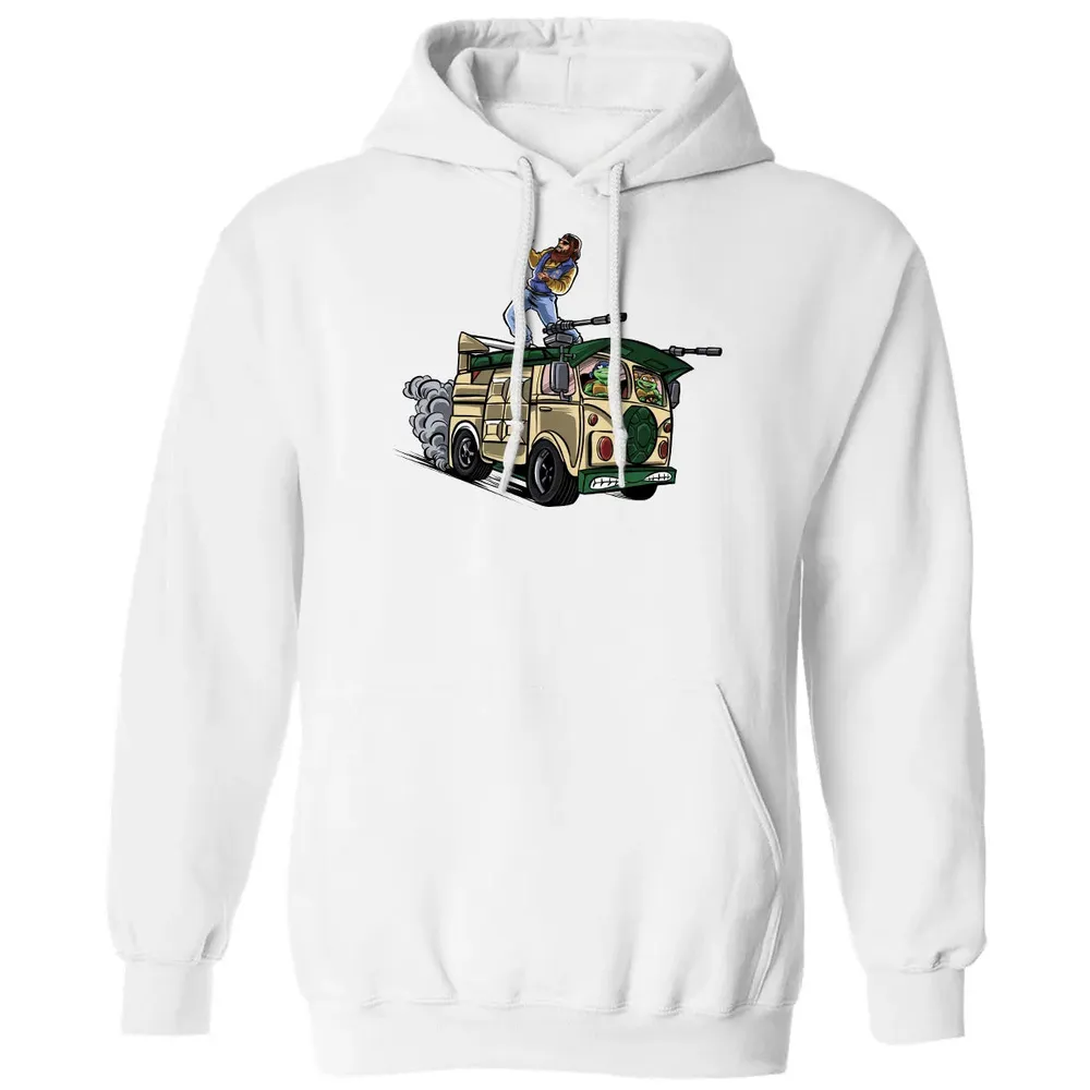 Surfing In The Turtle Van Classic Unisex Hoodie - 11