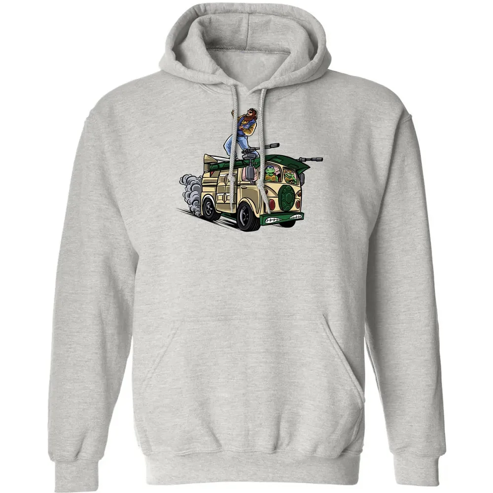 Surfing In The Turtle Van Classic Unisex Hoodie - 8