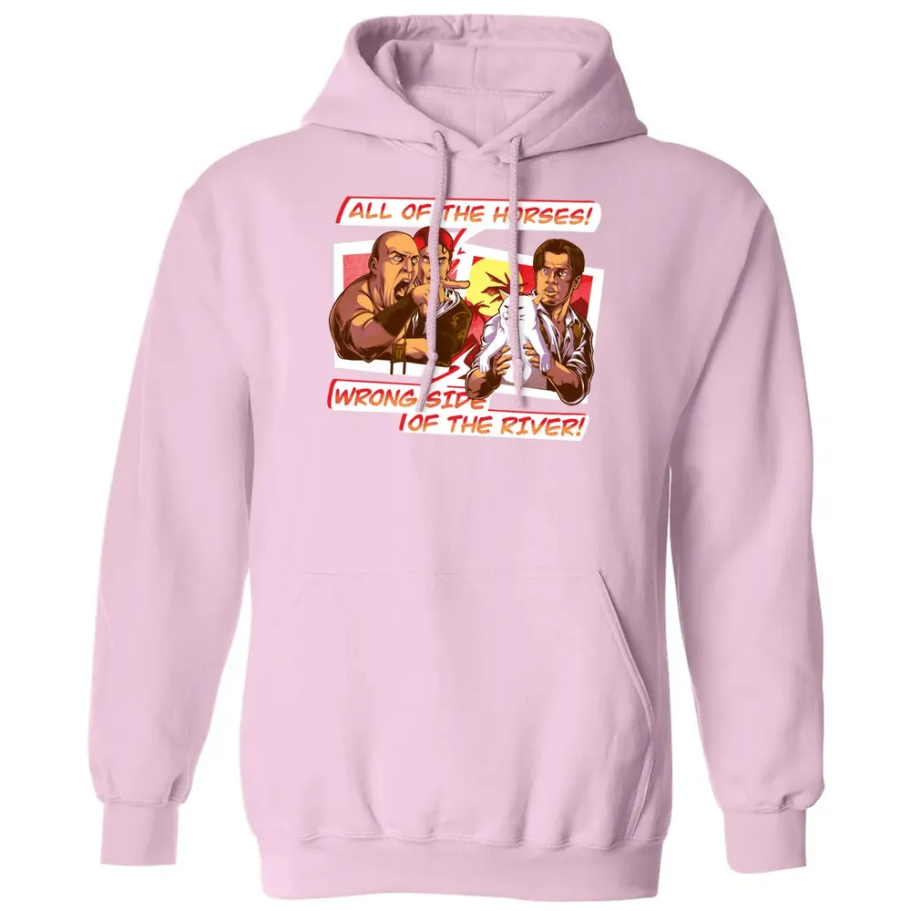 All Of The Horses! Wrong Side Of The River! Classic Unisex Hoodie - 3