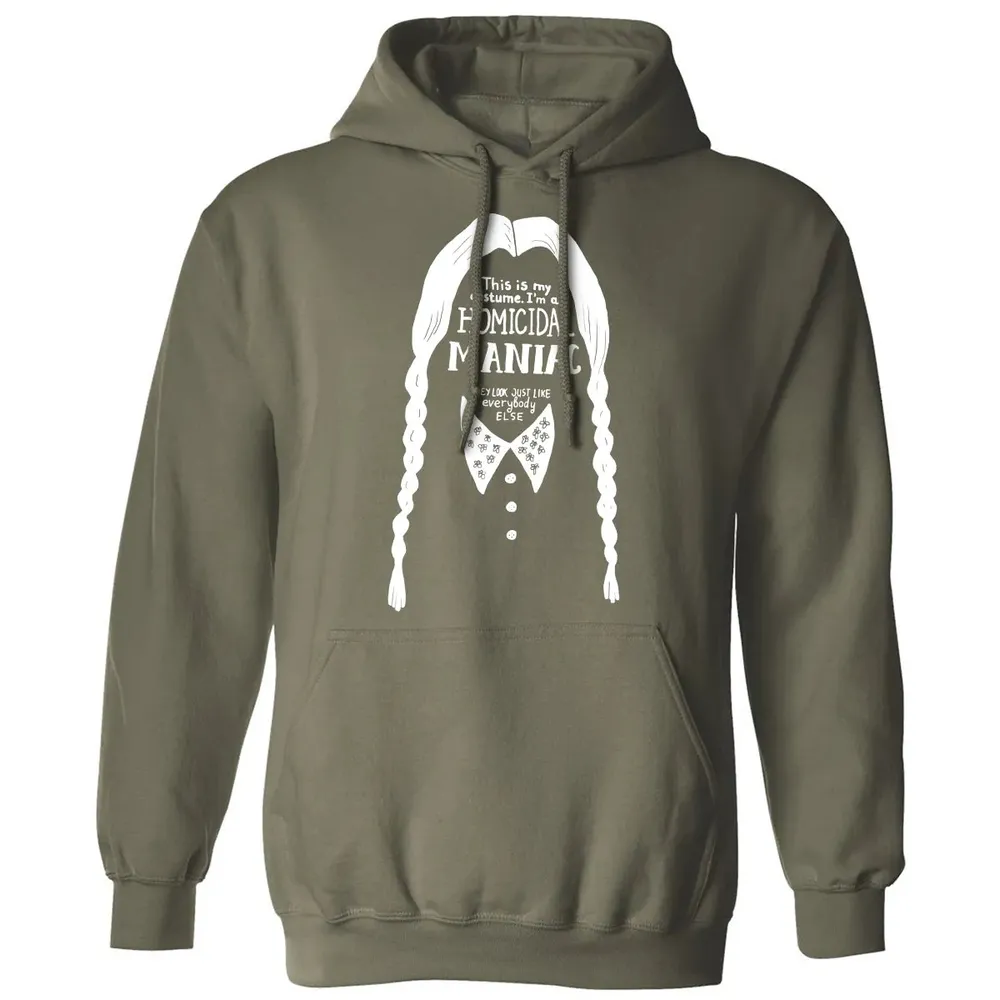 This Is My Costume I'm a Homicidal Maniac Classic Unisex Hoodie - 4