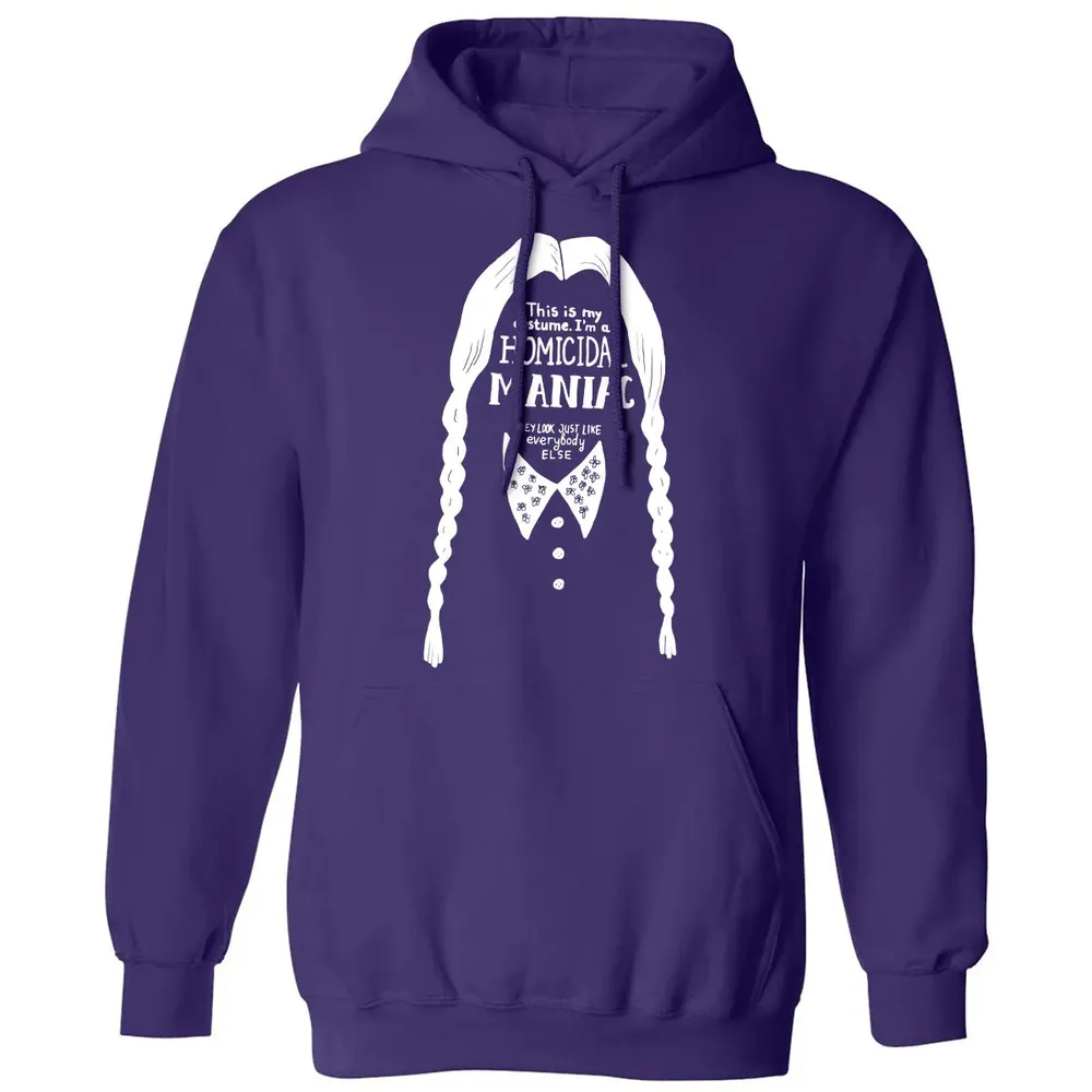 This Is My Costume I'm a Homicidal Maniac Classic Unisex Hoodie - 6