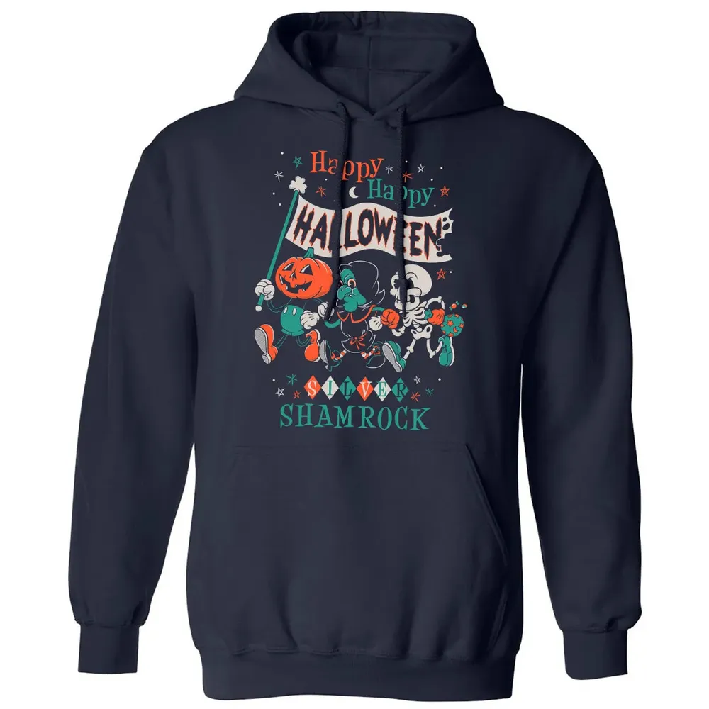 Silver Shamrock - Creepy Cute Pumpkin Classic Unisex Hoodie - 2