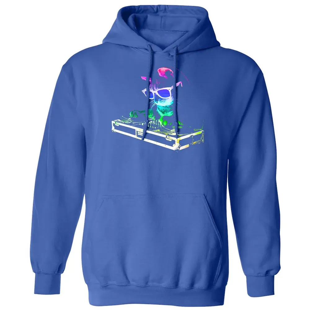 HOUSE CAT (Rainbow DJ Cat Kitty) Classic Unisex Hoodie - 9