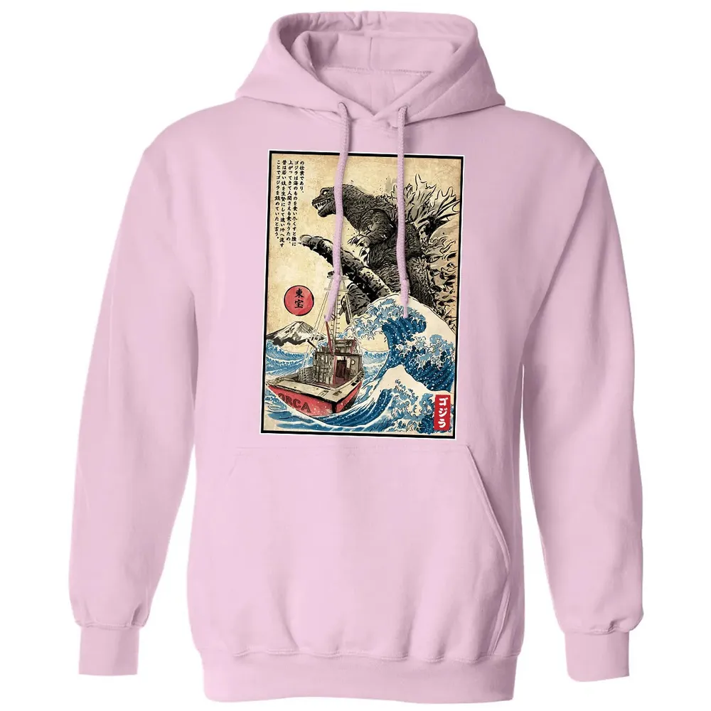 Orca in Japan Woodblock Classic Unisex Hoodie - 3