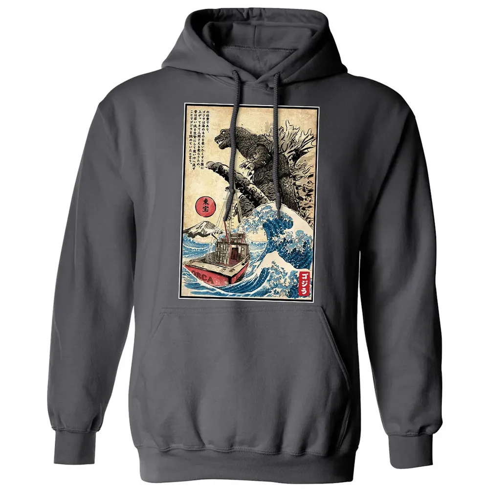 Orca in Japan Woodblock Classic Unisex Hoodie - 7