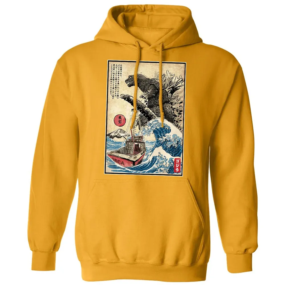 Orca in Japan Woodblock Classic Unisex Hoodie - 12