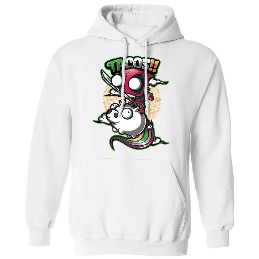 Tacos and Unicorn Classic Unisex Hoodie - 11
